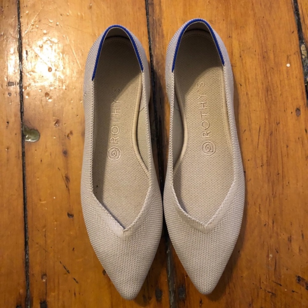 Rothy’s The Point sz 9 Ecru